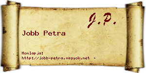 Jobb Petra névjegykártya